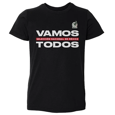 Toddler 500 Level  Black Mexico National Team Vamos Todos T-Shirt