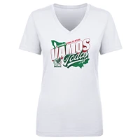 Women's 500 Level White Mexico National Team Vamos Todos Country V-Neck T-Shirt
