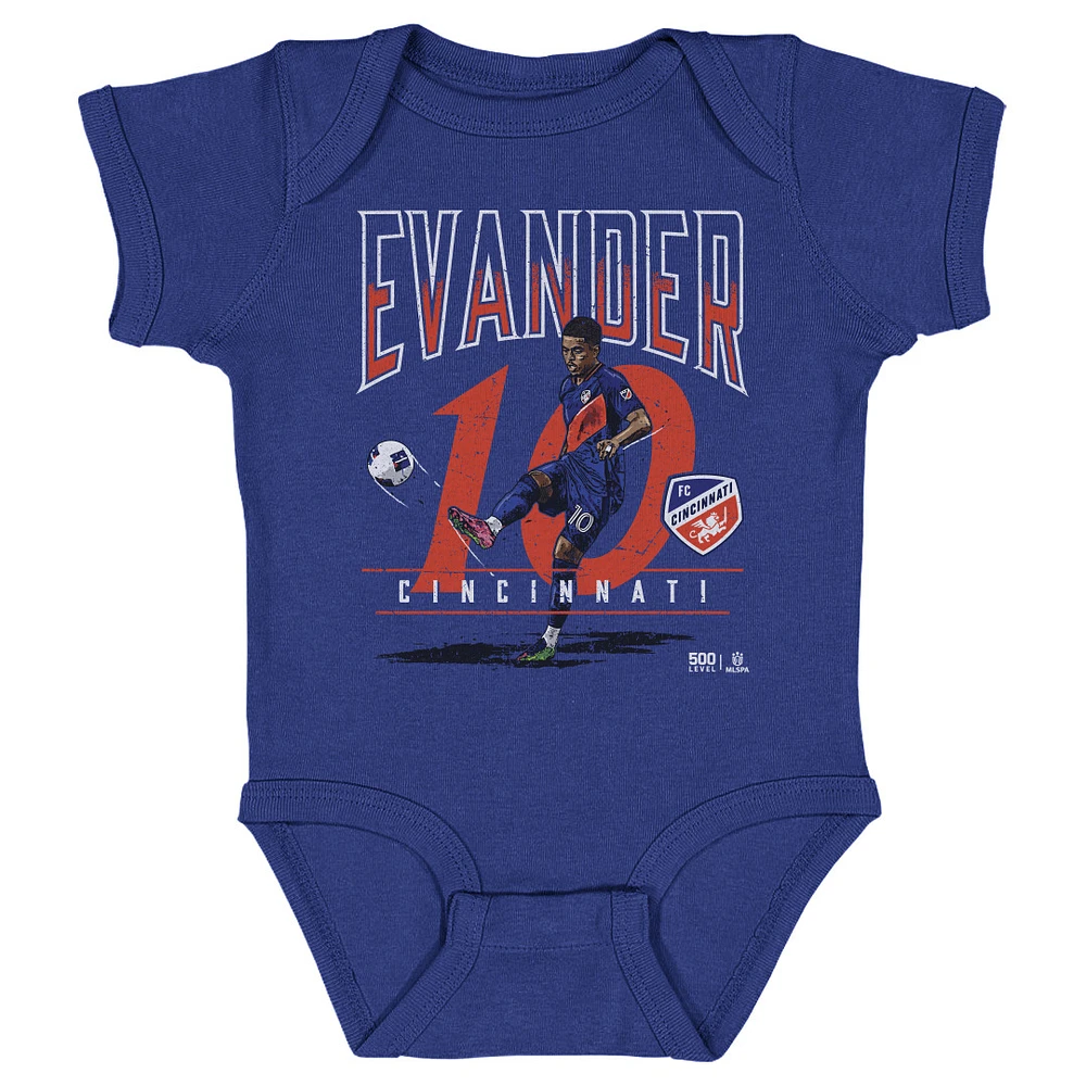 Infant 500 Level Evander Blue FC Cincinnati Feature Bodysuit