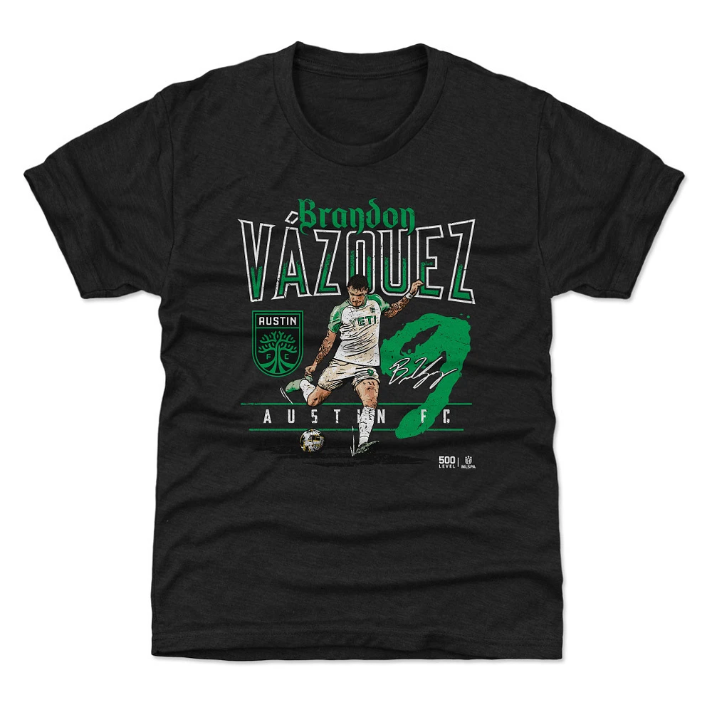 Youth 500 Level Brandon Vazquez Austin FC Feature T-Shirt