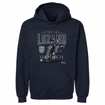 Men's 500 Level Hirving Lozano Navy San Diego FC Feature Pullover Hoodie