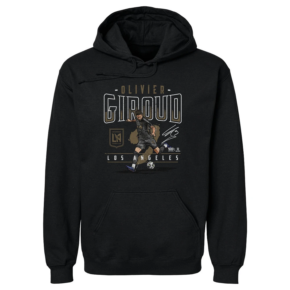Men's 500 Level Olivier Giroud Black LAFC Feature Pullover Hoodie