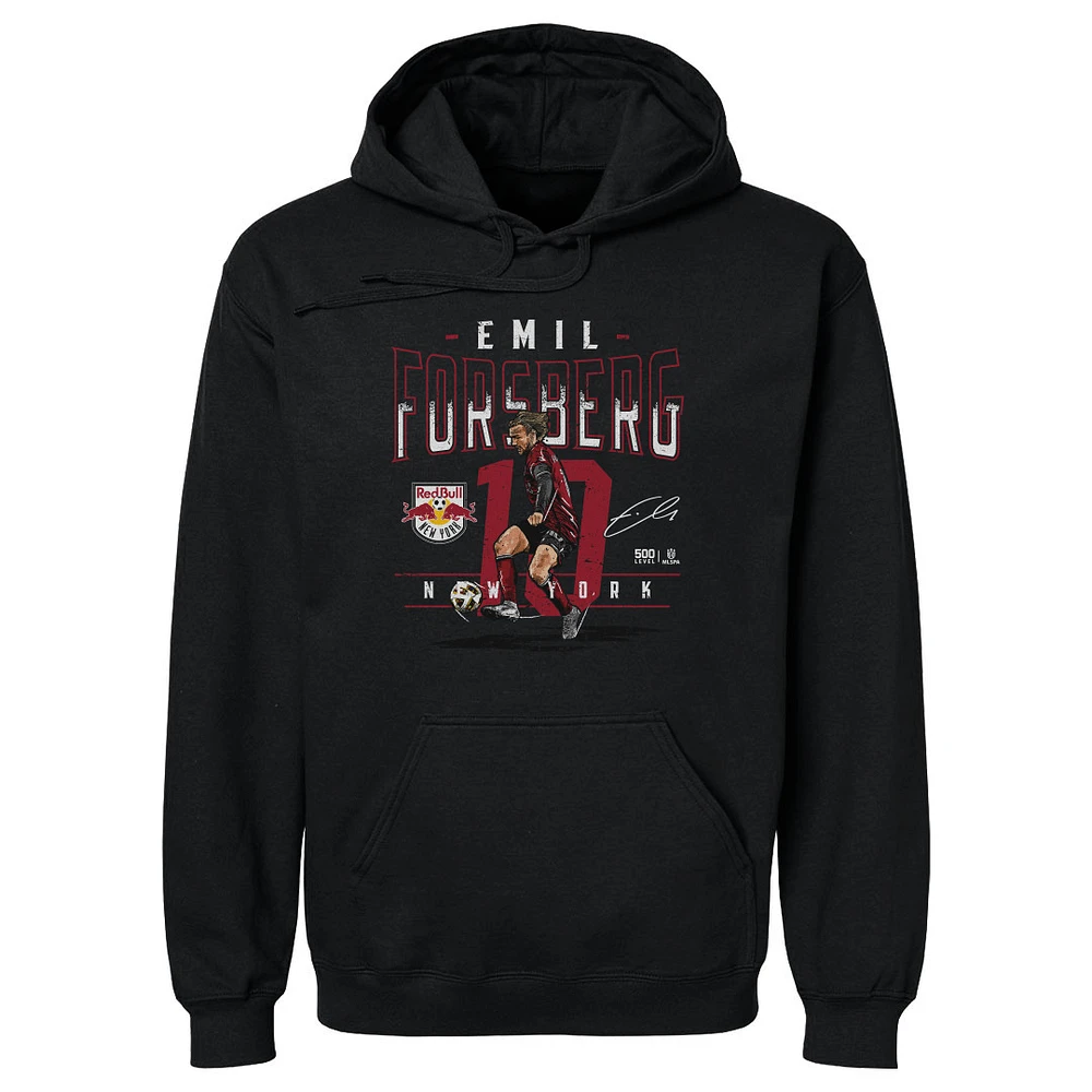 Men's 500 Level Emil Forsberg New York Red Bulls Feature Pullover Hoodie