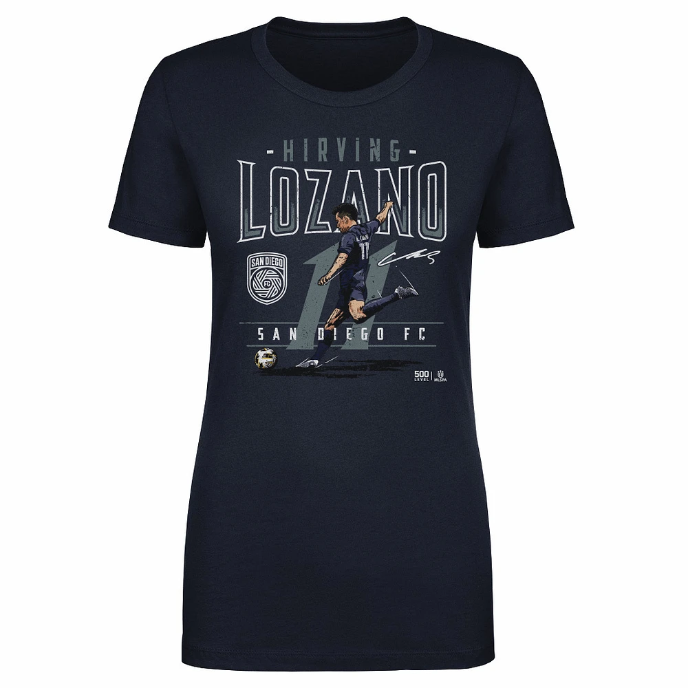 Women's 500 Level Hirving Lozano Navy San Diego FC Feature T-Shirt
