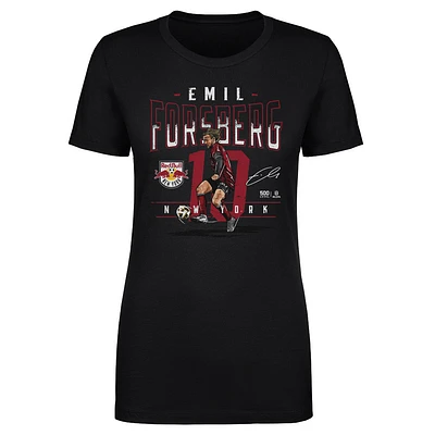 Women's 500 Level Emil Forsberg Black New York Red Bulls Feature T-Shirt