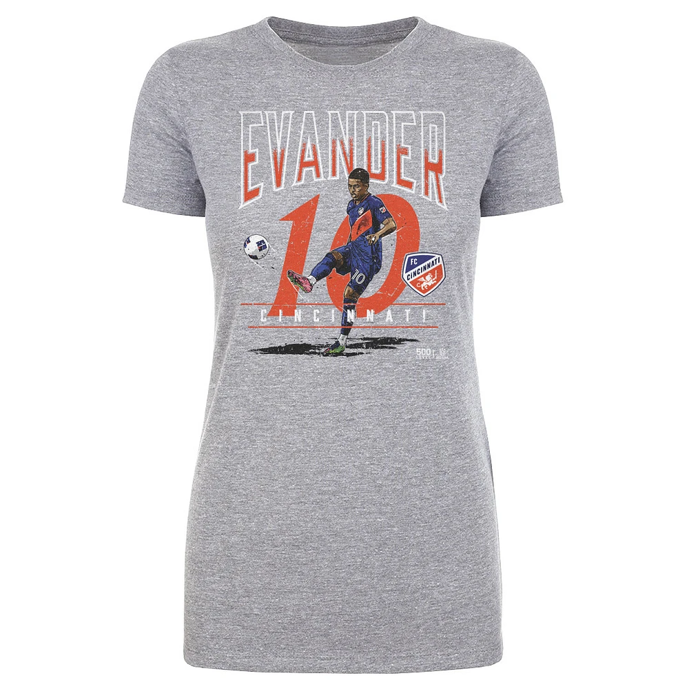 Women's 500 Level Evander Heather Gray FC Cincinnati Feature T-Shirt