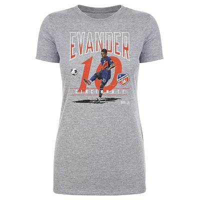 Women's 500 Level Evander Heather Gray FC Cincinnati Feature T-Shirt