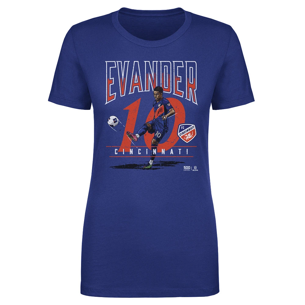 Women's 500 Level Evander Blue FC Cincinnati Feature T-Shirt