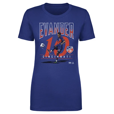Women's 500 Level Evander Blue FC Cincinnati Feature T-Shirt