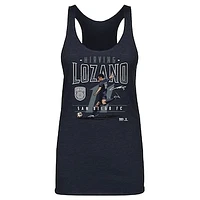 Women's 500 Level Hirving Lozano Navy San Diego FC Feature Tri-Blend Tank Top