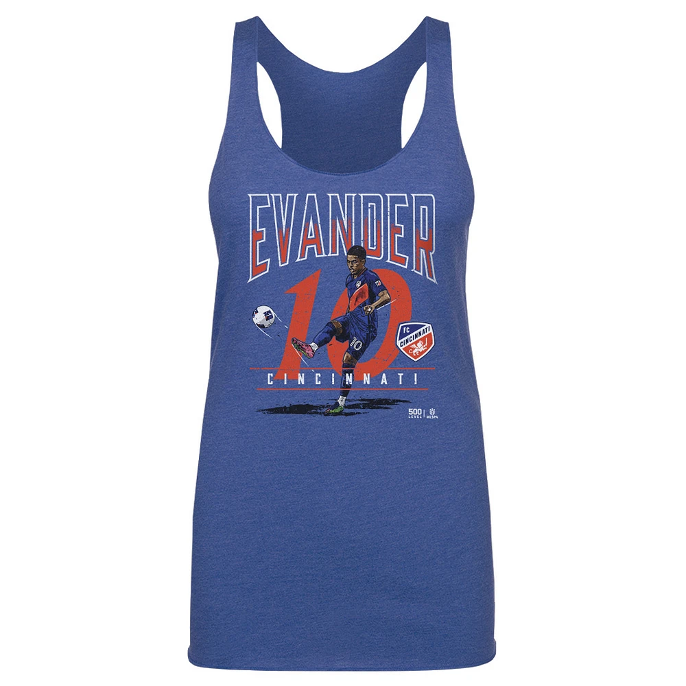 Women's 500 Level Evander Royal FC Cincinnati Feature Tank Tri-Blend Top