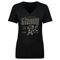 Women's 500 Level Olivier Giroud Black LAFC Feature V-Neck T-Shirt