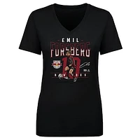 Women's 500 Level Emil Forsberg Black New York Red Bulls Feature V-Neck T-Shirt