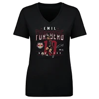 Women's 500 Level Emil Forsberg Black New York Red Bulls Feature V-Neck T-Shirt