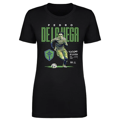 Women's 500 Level Pedro de la Vega Seattle Sounders FC Bitmap T-Shirt