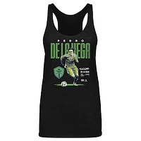 Women's 500 Level Pedro de la Vega Black Seattle Sounders FC Bitmap Tri-Blend Tank Top