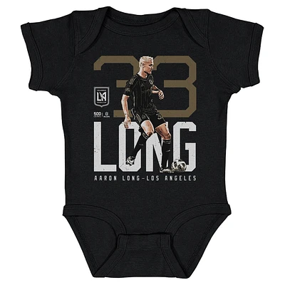 Infant 500 Level Aaron Long Black LAFC Bold Bodysuit