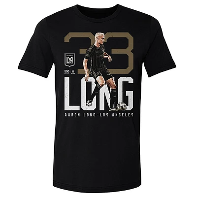 Men's 500 Level Aaron Long Black LAFC Bold Cotton T-Shirt