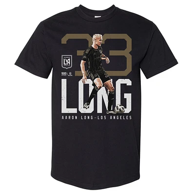 Men's 500 Level Aaron Long Black LAFC Bold Heavyweight T-Shirt