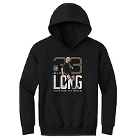 Youth 500 Level Aaron Long Black LAFC Bold Pullover Hoodie