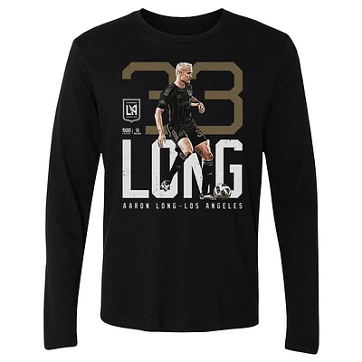 Men's 500 Level Aaron Long Black LAFC Bold Sleeve T-Shirt