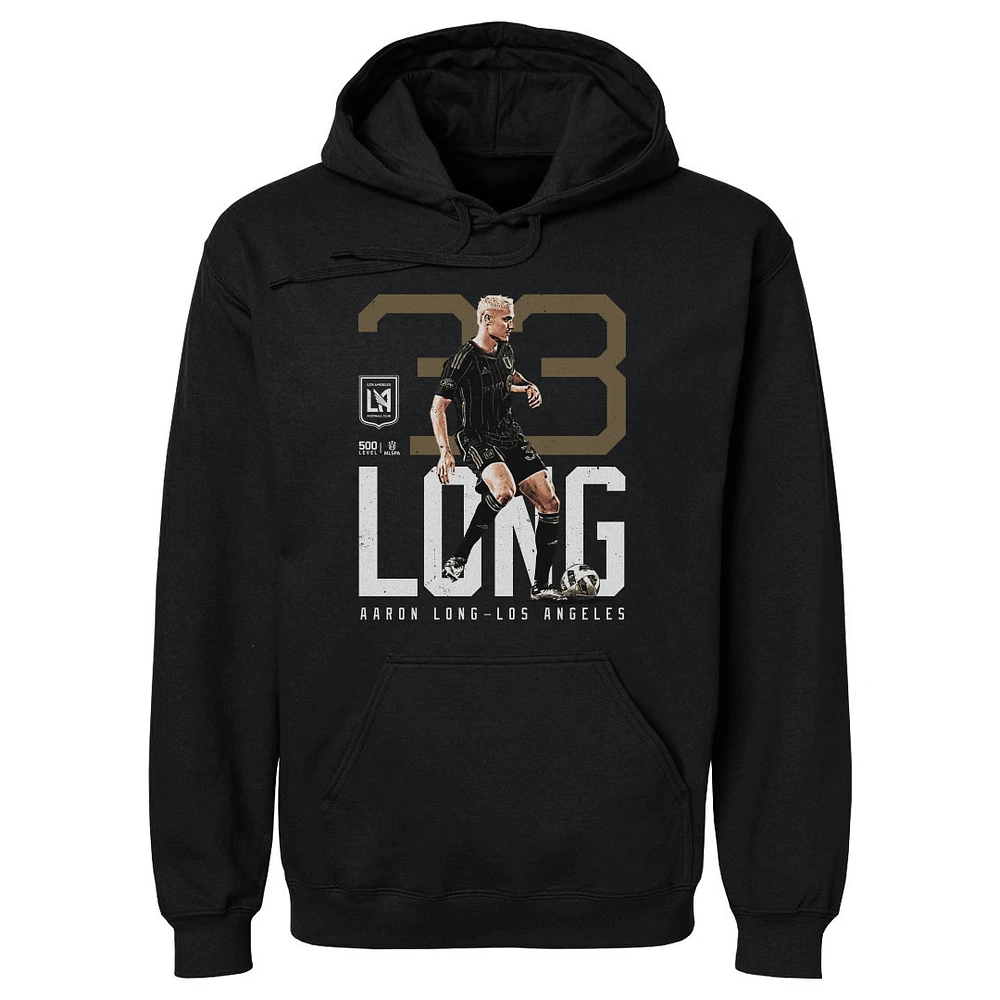 Men's 500 Level Aaron Long Black LAFC Bold Pullover Hoodie