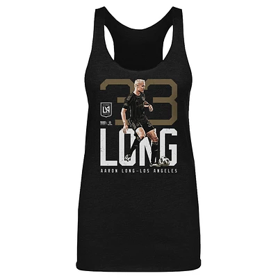 Women's 500 Level Aaron Long Black LAFC Bold Tri-Blend Tank Top