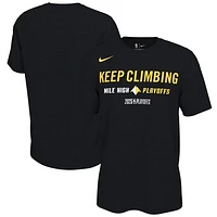 Unisex Nike Black Denver Nuggets 2025 NBA Playoffs On-Court Mantra T-Shirt