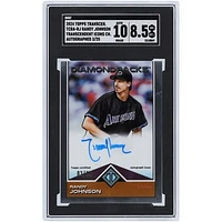 Randy Johnson Arizona Diamondbacks Autographed 2024 Topps Transcendent Transcendent Icon Chrome Autograph #TCBA-RJ #3/25 SGC Authenticated 8.5/10 Card