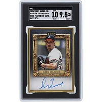 Greg Maddux Atlanta Braves Autographed 2024 Topps Gilded Collection Onyx Gold Framed HOF Autograph #HAFA-GM #3/10 SGC Authenticated 9.5/10 Card