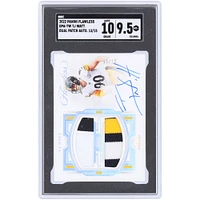 T.J. Watt Pittsburgh Steelers Autographed 2022 Panini Flawless Dual Patch Autograph 3 Color Relic #DPA-TW #13/15 SGC Authenticated 9.5/10 Card