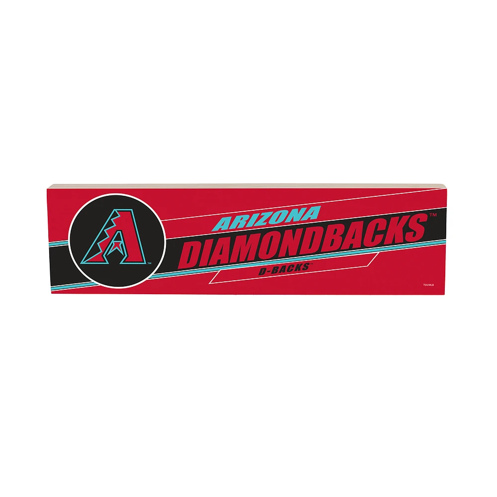 Arizona Diamondbacks 5" x 18" Shadow Logo Wood Mantle Sign
