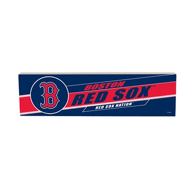 Boston Red Sox 5" x 18" Shadow Logo Wood Mantle Sign