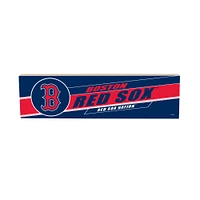 Boston Red Sox 5" x 18" Shadow Logo Wood Mantle Sign