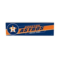 Houston Astros 5" x 18" Shadow Logo Wood Mantle Sign