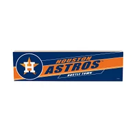 Houston Astros 5" x 18" Shadow Logo Wood Mantle Sign