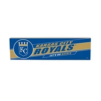 Kansas City Royals 5" x 18" Shadow Logo Wood Mantle Sign