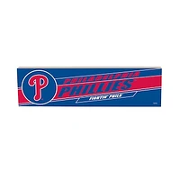 Philadelphia Phillies 5" x 18" Shadow Logo Wood Mantle Sign