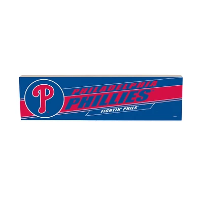 Philadelphia Phillies 5" x 18" Shadow Logo Wood Mantle Sign