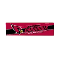 Arizona Cardinals 5" x 18" Shadow Logo Wood Mantle Sign