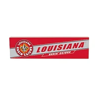 Louisiana Ragin' Cajuns 5" x 18" Shadow Logo Wood Mantle Sign