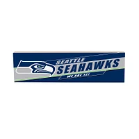 Seattle Seahawks 5" x 18" Shadow Logo Wood Mantle Sign