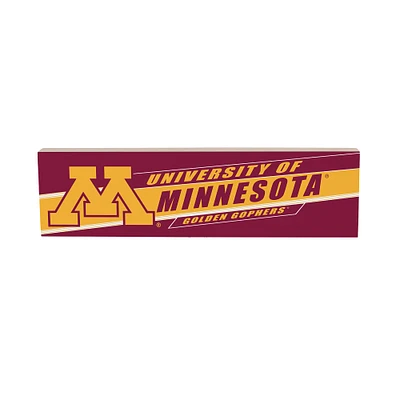 Minnesota Golden Gophers 5" x 18" Shadow Logo Wood Mantle Sign