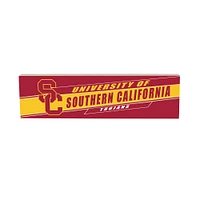 USC Trojans 5" x 18" Shadow Logo Wood Mantle Sign