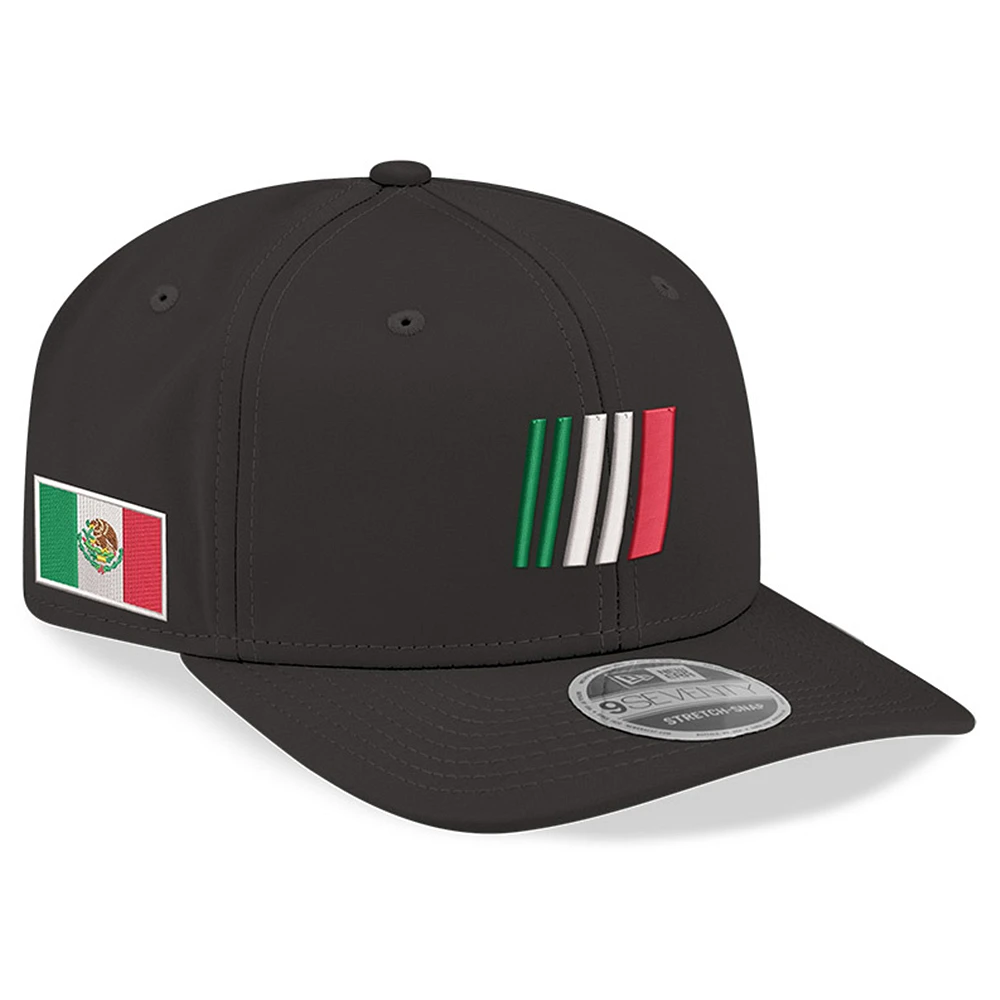 Men's New Era Black NASCAR Mexico City Race 9EVENTY Adjustable Hat