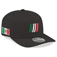 Men's New Era Black NASCAR Mexico City Race 9EVENTY Adjustable Hat