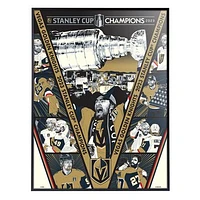 Phenom Gallery Vegas Golden Knights 2023 Stanley Cup Champions 18" x 24" Deluxe Framed Serigraph Print