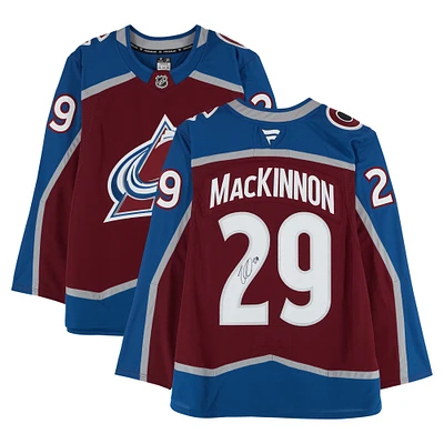 Nathan MacKinnon Colorado Avalanche Autographed Burgundy Fanatics Premium Jersey