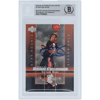 Dwyane Wade Miami Heat Autographed 2003-04 Upper Deck UD Rookie Exclusives #5 Beckett Fanatics Witnessed Authenticated Rookie Card