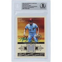 Mike Schmidt Philadelphia Phillies Autographed 2009 Upper Deck Goodwin Champions Relic #GCM-MS Beckett Fanatics Witnessed Authenticated Card